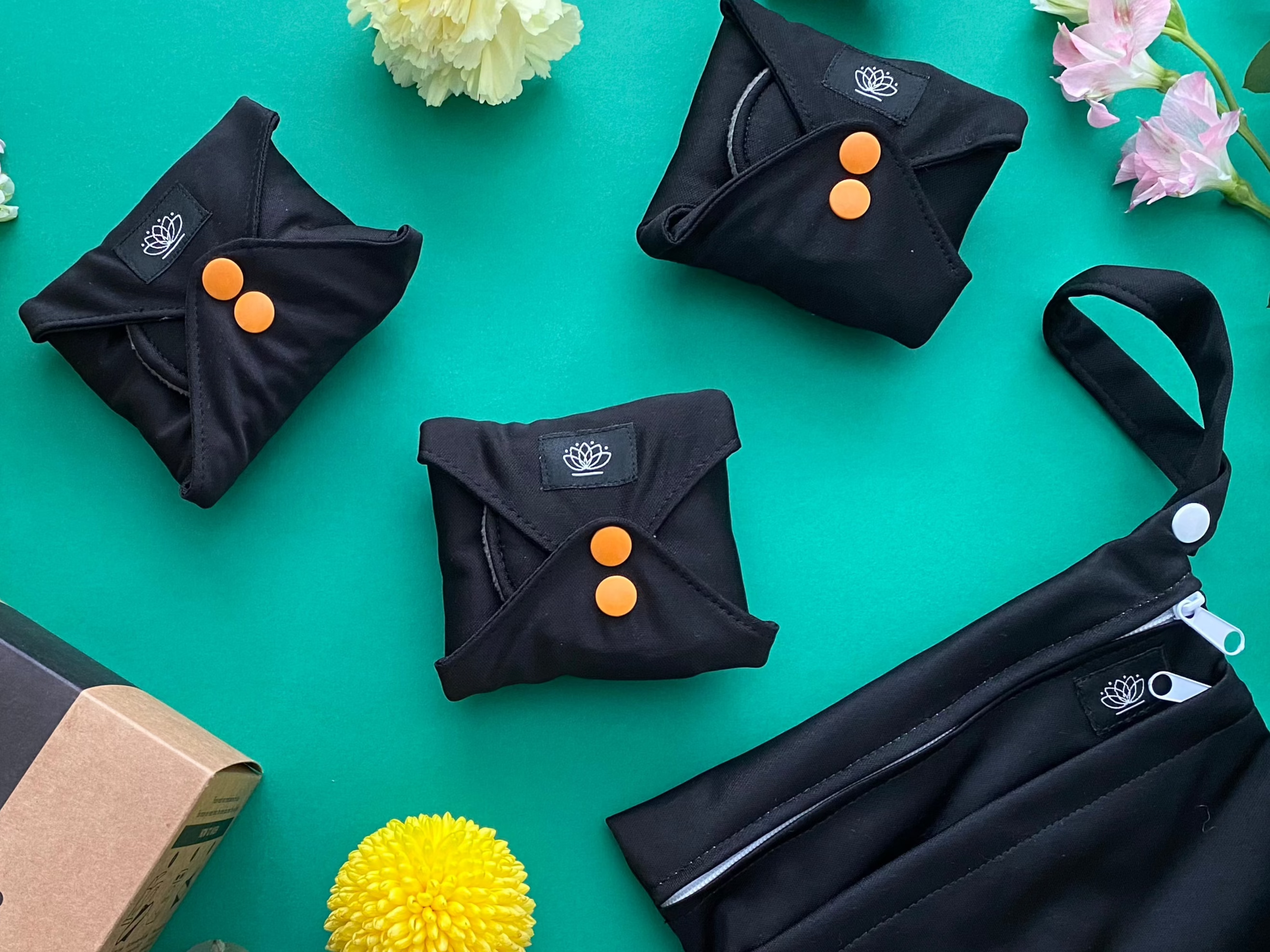 Reusable Incontinence Pads | XL Size | 3 Night Pads | Floating Lotus - Floating Lotus Pads