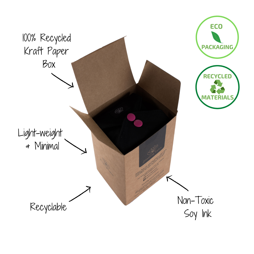 7 Pack Medium Size | Reusable Sanitary Pads | Floating Lotus - Floating Lotus Pads